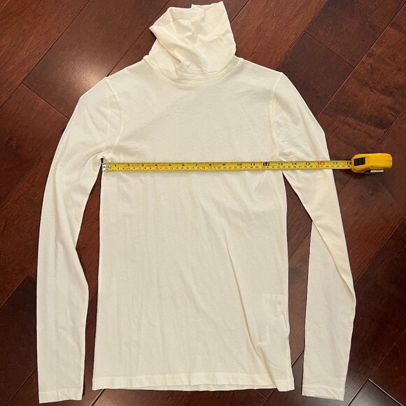 J. CREW White Jersey Turtleneck - 100% Cotton - XXS - NEVER WORN - Picture 3 of 7